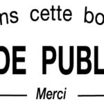plaque stop pub en pvc blanc