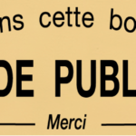 plaque stop pub en pvc or européen