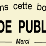 plaque stop pub en pvc tourterelle