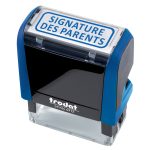 tampon encreur signature des parents Trodat